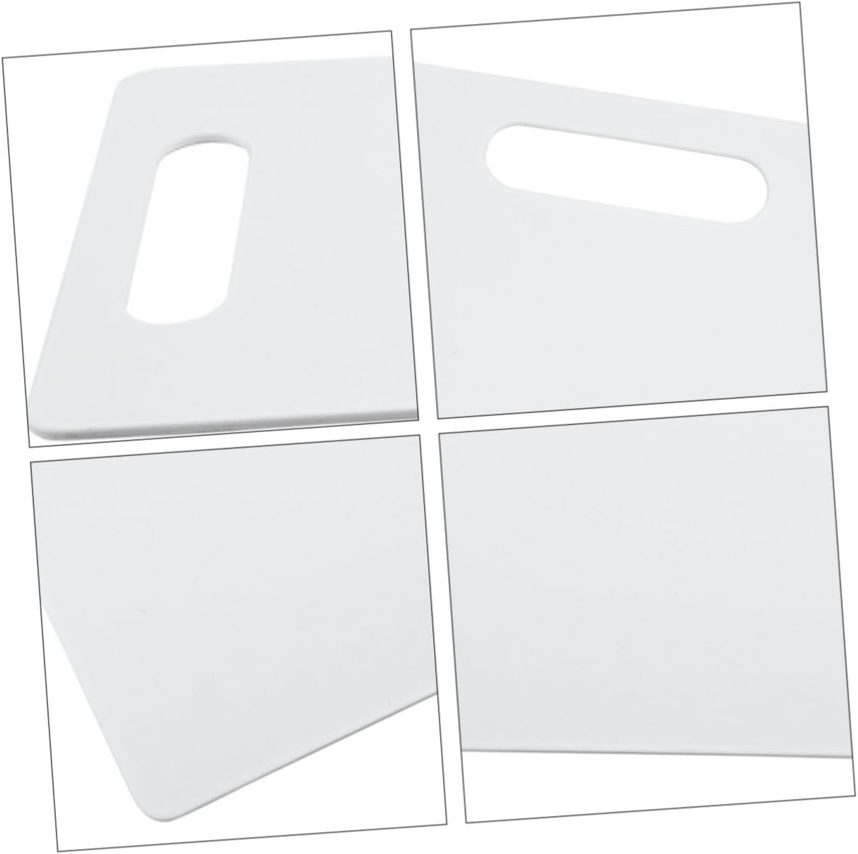 HOMSFOU Plastic Kitchen Cutting Board Mat, Non-slip Chopping Board for Kitchen Use, Square Food-grade Cutting Mat for Vegetables and Fruits