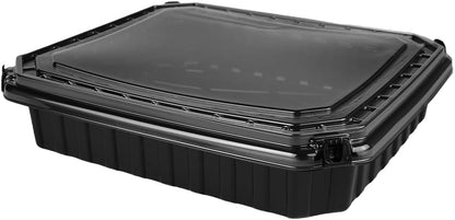 Ultra-Cold Freezer Containers, Frozen Meal Prep Storage with Lids | (-30°C/-22°F), Microwave & Freezer-Safe, Perfect for Frozen Meat, Seafood and Hot Meals, 10" x 8.2" x 3.7", 10 Packs