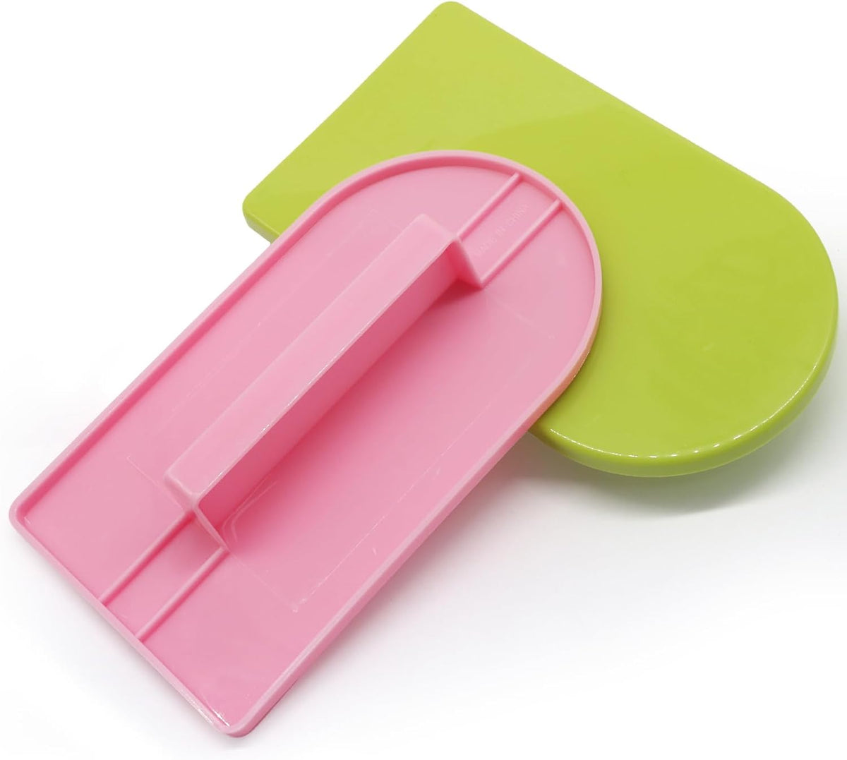 Bonsicoky 2 Pack Fondant Smoothing, Green & Pink