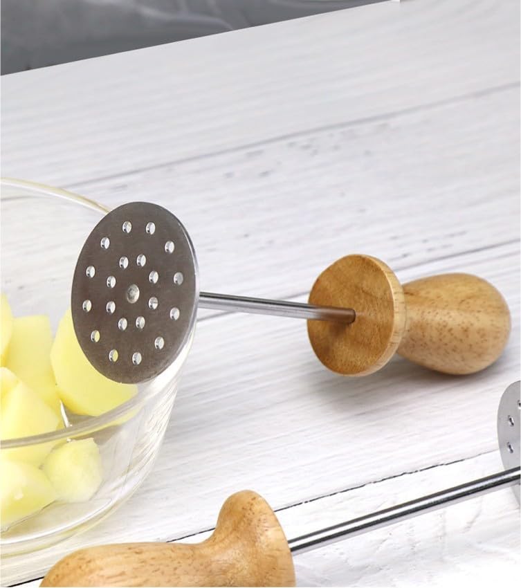 Mini Avocado Masher,Mini Potato Mashers with Wood Handle (Cat' Paw A)