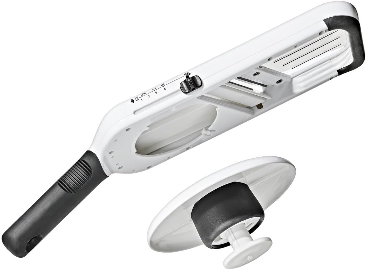 OXO Good Grips Precision Handheld Mandoline, Mandoline Slicer, Adjustable Thickness Vegetable Slicer for Everyday Prep
