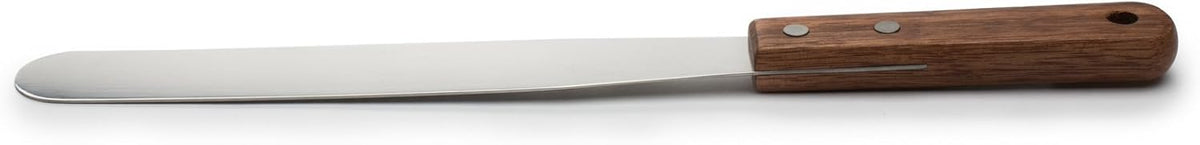 Fox Run Flat Icing Spatula, 4.25-Inch Stainless Steel Blade, Wood Handle, Metallic