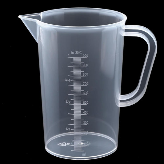 Plastic Measuring Cup with Handle, 1000ml Plastic Measuring Pitcher