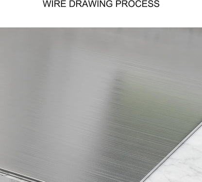 Worktop Cutting Board, Heavy Extra Large Stainless Steel Cutting Mats Chopping Baking Pastry Boards, Large Cutting Board Suitable for Meat, Fruits, Vegetables, Bread, And Bakin(40*50cm/15.7*19.7in)