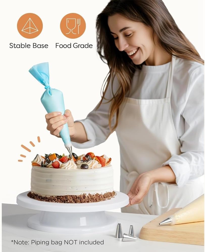 Cake Decorating Turntable, 11" Cake Decorating Supplies Revolving