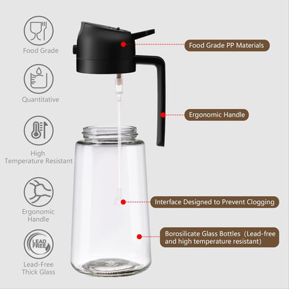 SWEET VIEW Olive Oil Sprayer for Cooking 16oz/470ml