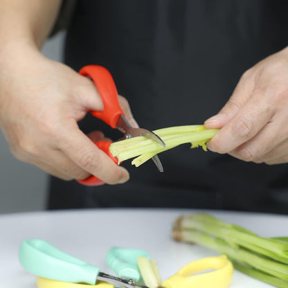6 Piece red Seafood Scissors Crab Scissors Seafood Shears Multifunctional Crab Leg Crackers and Tools