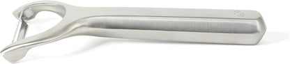 Calphalon Prime Straight Vegetable Peeler, Stainless Steel Peeler with Swivel Blade for Fruits & Vegetables, Weighted Handle for Control, Weighted Handle for Control