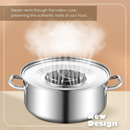 Bamboo Steamer Basket 10.6 Inch 3 Tier Dumpling Steamer Steam Pot