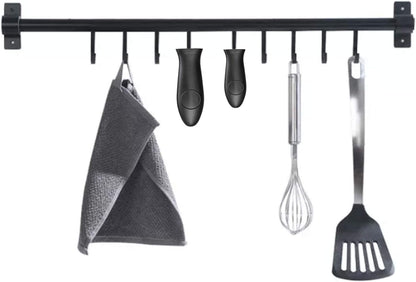 Silicone Hot Handle Holder Small Cast Iron Handle Cover Skillet Handle Cover Griddle Cover Cookware Handles Cover for Frying Pans & Griddles Sleeve Grip Handle Cover Small & Large Black 6 Pcs