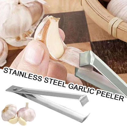 Silver Fish Bone Tweezers, Garlic Peeler Garlic Tweezer Remover Tool,2024 New Garlic Peeler Garlic Tweezer Remover Tool Tongs for Cooking Practical Gadgets Vegetables Tools Seasoning and Spice