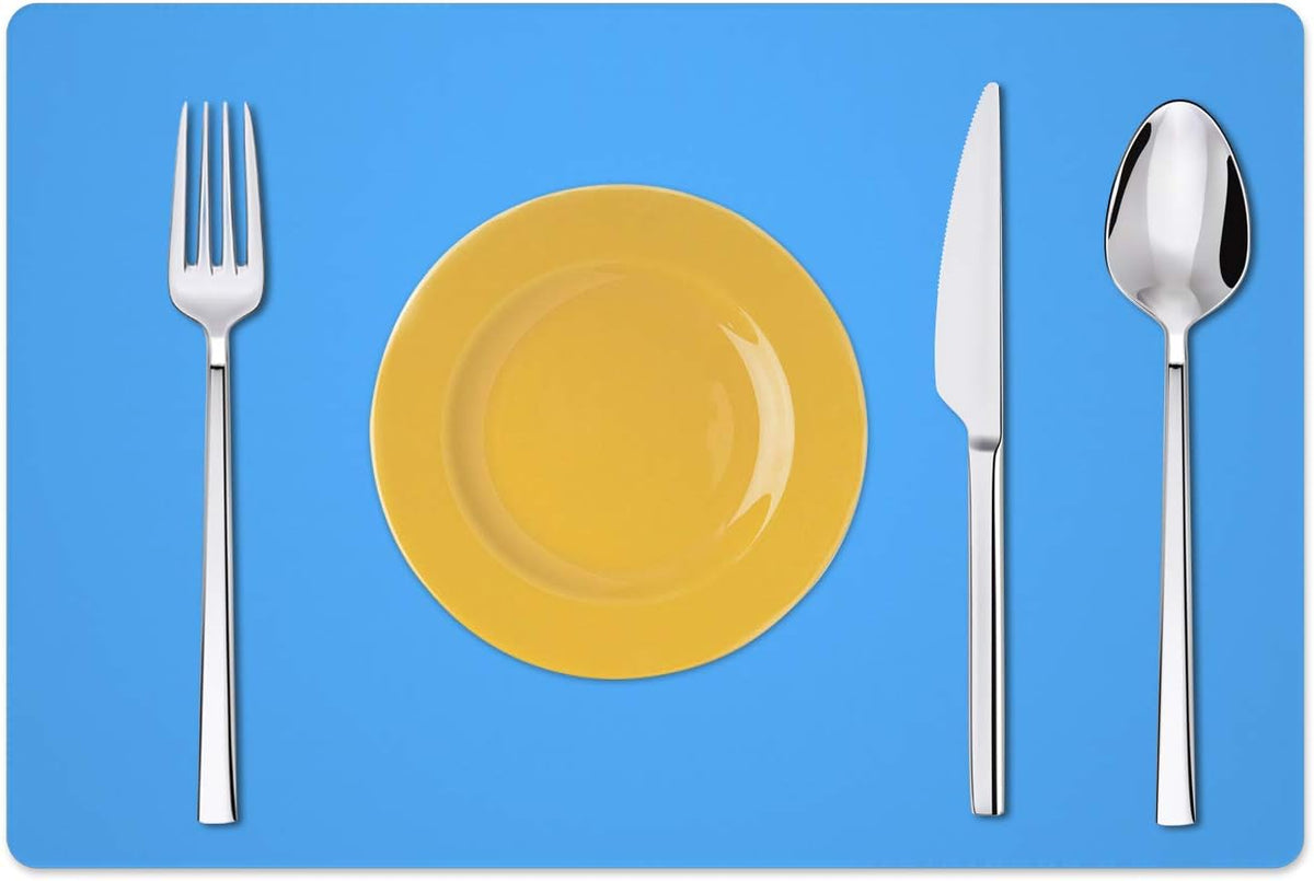 Silicone Placemats, Food-Grade Non-Slip Waterproof, Dining, Stain Resistant, Countertop Protector, Kitchen Counter Mat, Heat Resistant, Baking mat Dishwasher Safe (23.6"×15.7"-1pack, Black)