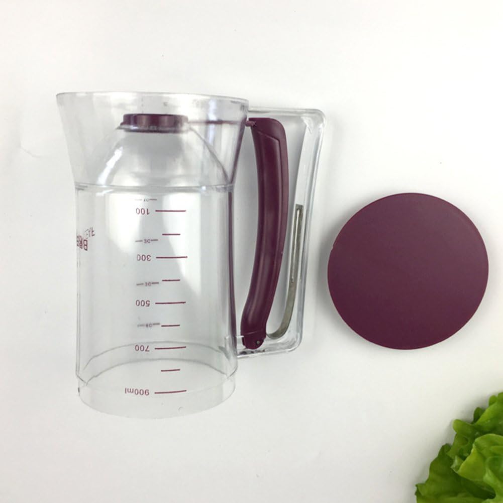 Pancake Batter Dispenser for Cakes Cookies, Graduated Scale, 900mL