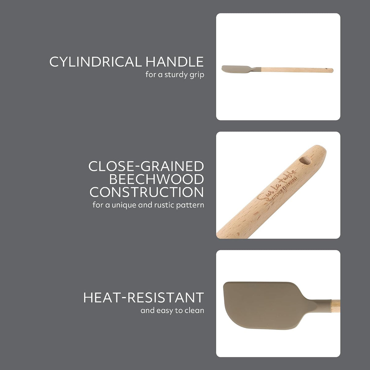 Sur La Table Kitchen Essential Mealcraft Silicone Spatula - Juniper Green