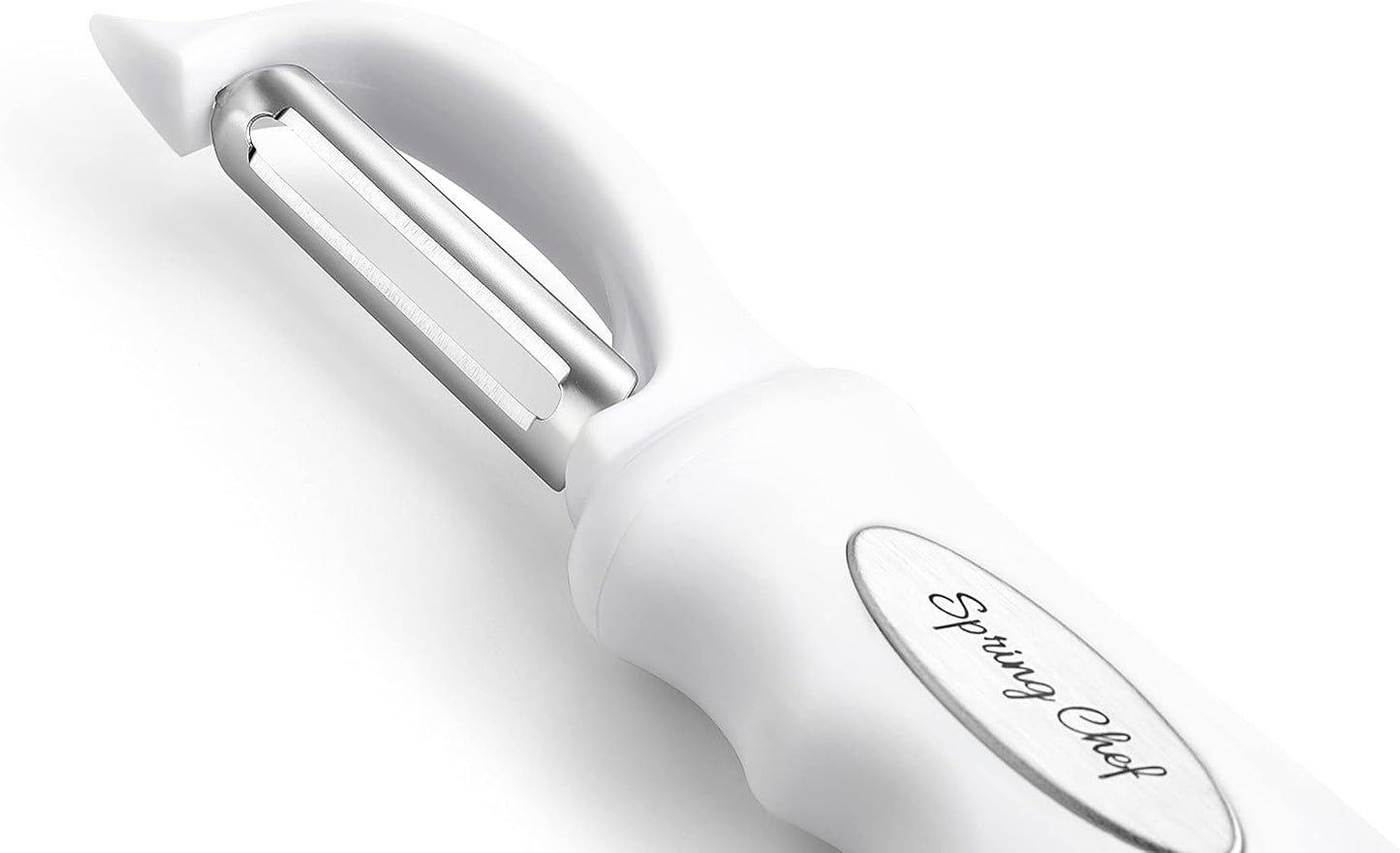 Spring Chef Premium Swivel Vegetable Peeler, Soft Grip Handle and Ultra Sharp Stainless Steel Blades - Perfect Kitchen Peeler For Veggie, Fruit, Potato, Carrot, Apple - Mango