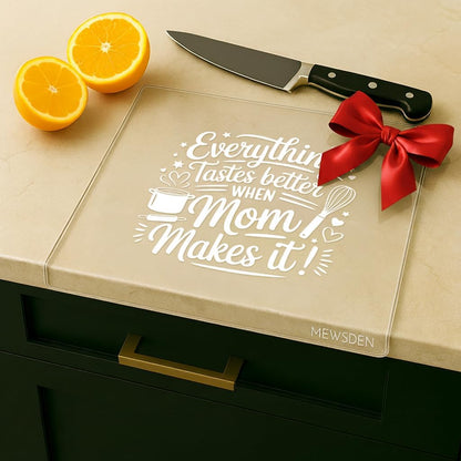 Acrylic Cutting Board with Counter Lip, Clear Cutting Boards for Countertop Protector, Cutting Board for Kitchen Counter, Non-Slip Dough Mat, Kitchen Decor Gadgets House Warming Gifts(24"x18")