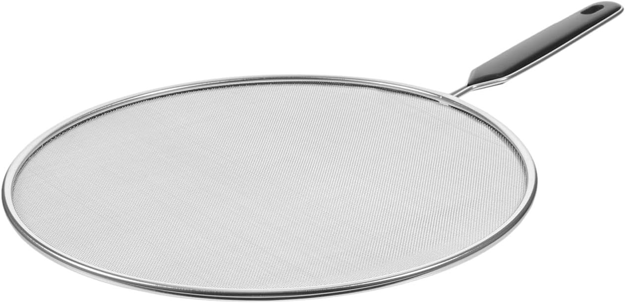 Unomor Oilproof Mesh Lid 15.75 Inch Splatter Screen for Frying Pan Grease Splash Guard Heat Resistant Pan Cover Kitchen Cooking Tool