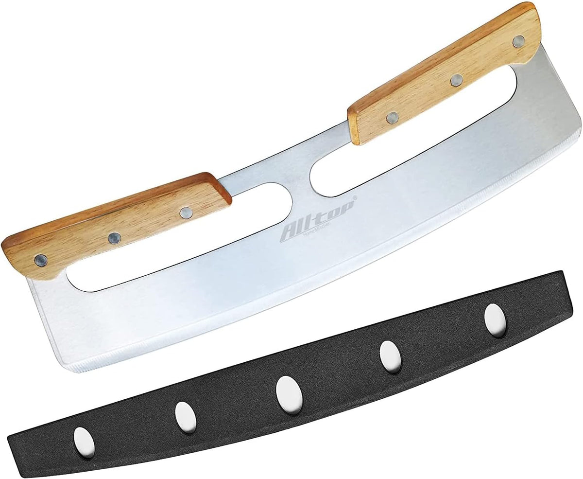 ALLTOP Pizza Cutter Rocker, Stainless Steel Blade Knife, 14 In