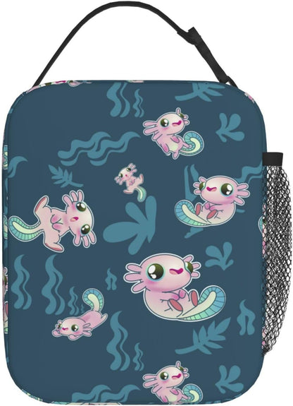 Black Cat Reusable Lunch Box Food Bag Insulated Lunch Bag for Teenage Boys Girls School Beach