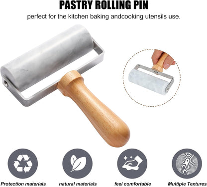 Smooth Surface Marble Rolling Pins for Baking and Professional Chefs