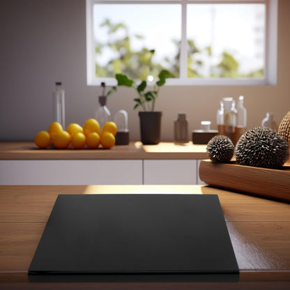 Non-slip Black Acrylic Cutting Board 42.5x32.5cm 3mm Thick Kitchen Chopping Mat for Fruits Vegetables and Meat Countertop Use