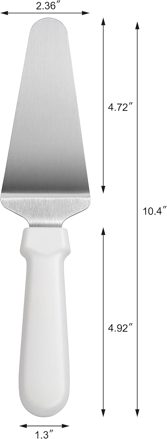 New Star Foodservice 538345 Plastic Handle Pie Server, 10-Inch, White