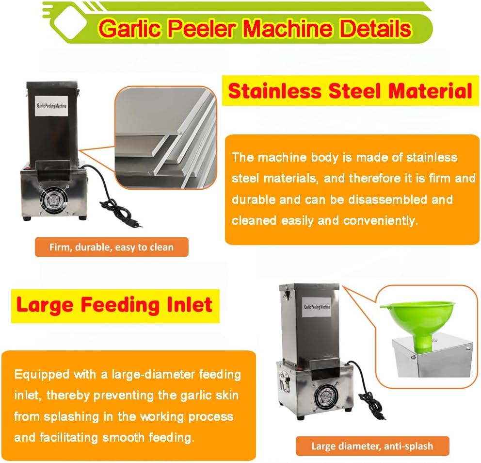 Electric Garlic Peeler Garlic Peeling Machine Separator