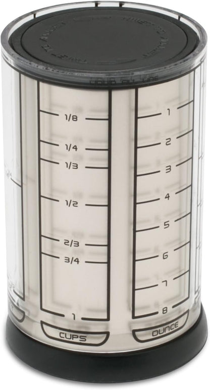 KitchenArt Professional Series 2 Cup Adjust-A-Cup, Champagne Satin, Adjustable, 1/8 to 2-Cup