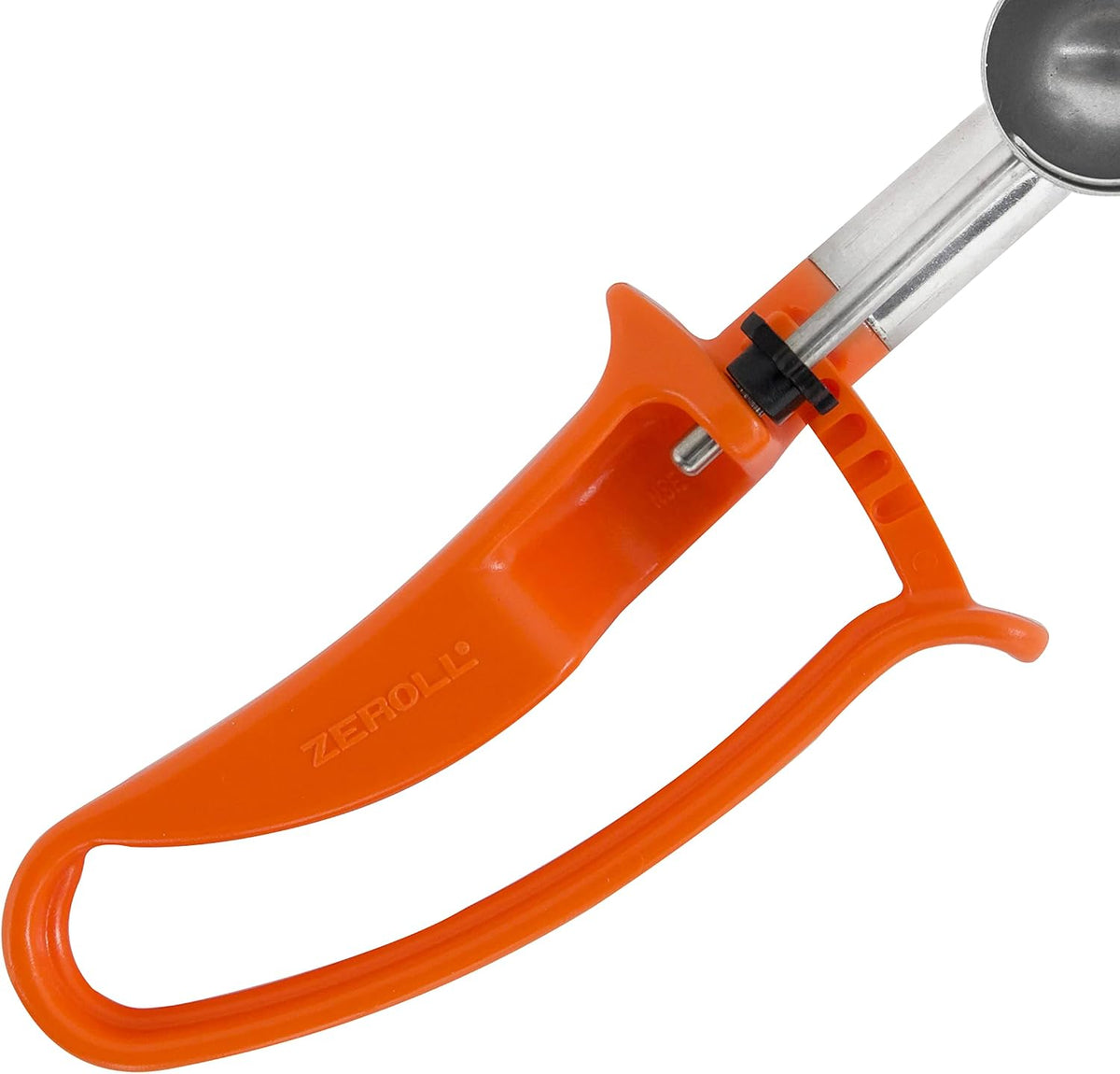 Zeroll 2030 Universal Standard Length EZ Disher Food Portion Control Scoop Designed for Right or Left Hand Use Dishwasher Safe NSF Approved, 1 3/4-Inch, Black