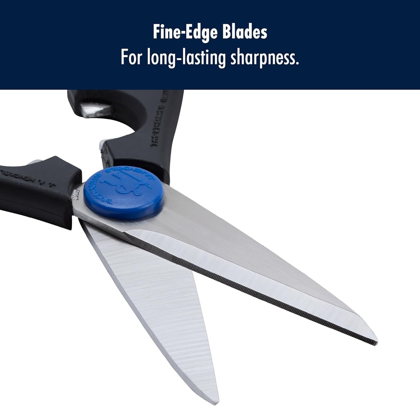 HENCKELS Kitchen Shears, Made in Japan, Kitchen Scissors, Multi-Purpose Scissors with Stainless Steel Blades, Built-In Bottle Opener & Soft Grip – Dishwasher Safe