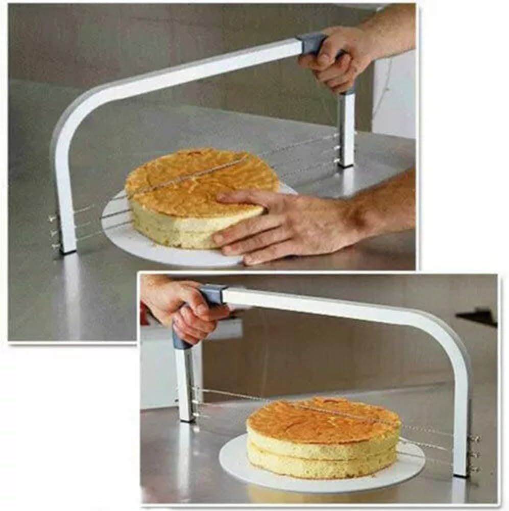 Large Adjustable 3 Blades Cake Cutter Interlayer Cake Slicer DIY Household Tools Leveler Stainless Cut Saw