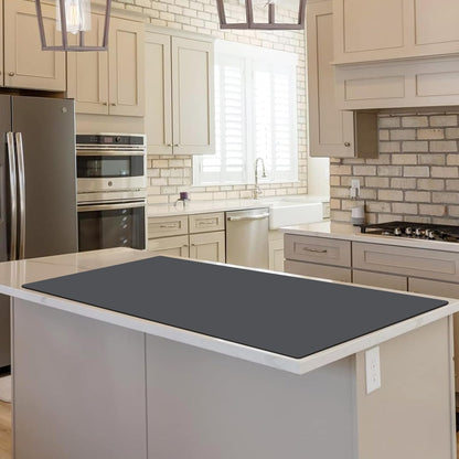 Extra Large Silicone Mat, 31.5x23.6 Inch Heat Resistant Mat for Kitchen Counter, Non Stick Silicone Baking Mat for Dough and Pastry, Thick Silicone placement Countertop Protector, Black countertop mat