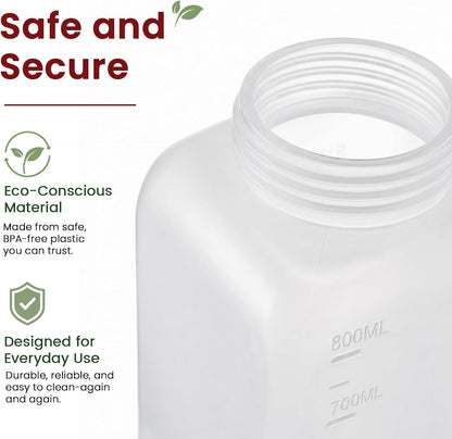OAMCEG 20oz Condiment Squeeze Bottles, Plastic Sauce Bottles(0.6L)