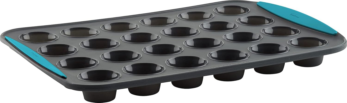 Trudeau Silicone Muffin Pan, 12 Cavities, Fuchsia (Model: 05115197KR)