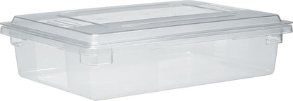 Rubbermaid Commercial Products Polycarbonate Food Storage Box/Tote, 2 Gallon, Clear, for Restaurant/Kitchen/Cafeteria