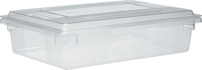 Rubbermaid Commercial Products Polycarbonate Food Storage Box/Tote, 2 Gallon, Clear, for Restaurant/Kitchen/Cafeteria