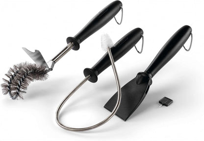Napoleon Gas Grill Cleaning Toolset - Angled Cleaning Brush, Fire Box Scraper, Burner Port Cleaner, Venturi Tube Cleaner