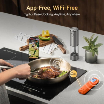 Typhur Sync Gold Gen2 Sub-1G Wireless Meat Thermometer with 6 Sensors & LCD