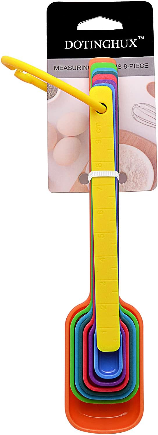 Plastic Measuring Spoons,Assorted Colors