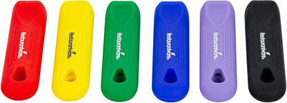 Restaurantware Silicone Pan Handle Cover Set 1-Count Heat-Resistant Removable Pan Handle Grips, Ergonomic Non-Slip Green Handle Protectors for Fry Pans and Sauce Pans