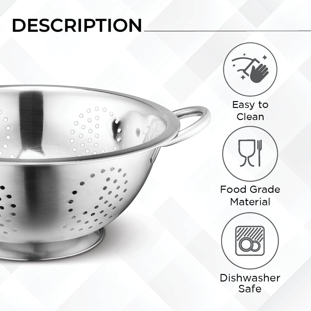 AVADOR Set of 6 Premium Stainless Steel Mixing Bowls Set, Easy To Clean, Space Saving Nestable Design, Great for Cooking, Baking, Prepping (0.75qt, 1.5qt, 3qt, 4qt, 5qt, 8qt)