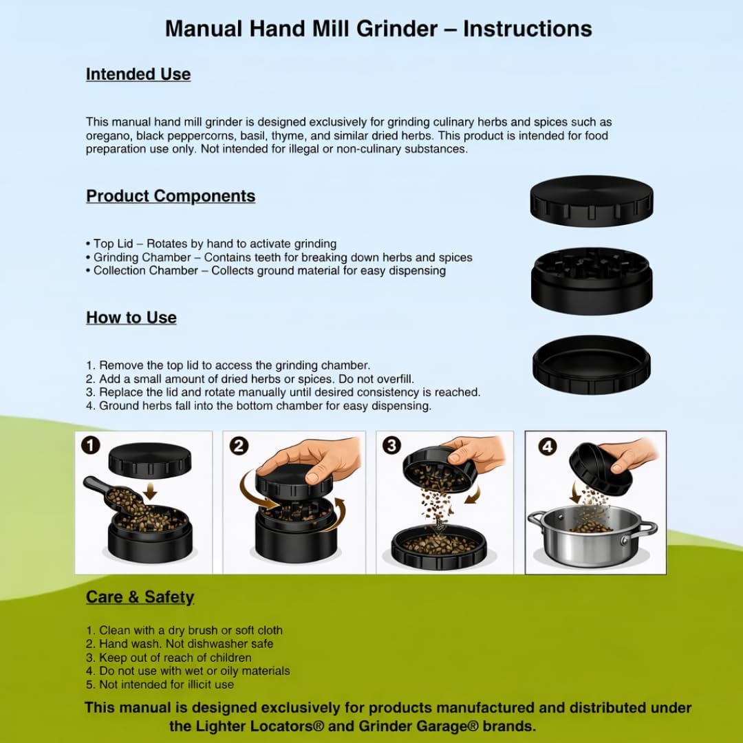 4 inch grinder for herbs and spices. Low Profile 1" Tall Design. Metal 4" shredder has Sharp Metal Teeth & are easier to turn. Four inches large capacity zinc grinder with 3 layers.