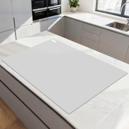 49.2" x 15.7" Large Silicone Mat for Kitchen Counter Protector, Cuttable Silicon Countertop Protector Mat Heat Resistant Mats for Countertop, Cut to Fit Placemat Ship Roll by Foepoge, Black