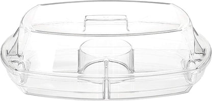 Prodyne SB-5 Flip-Lid Appetizers On Ice, 15", Clear