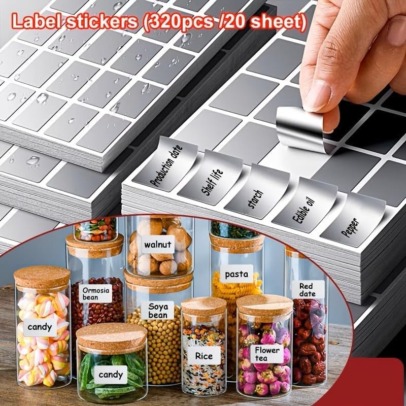 100-Pack Removable Freezer Labels, Waterproof Food Storage Stickers for Date & Contents Marking - Colors A