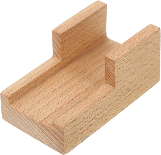 Amosfun Japanese Wooden Sushi Holder - Traditional Sushi Rack Taco Holder for Home Restaurant Party Use 3.54 X 1.96 X 1.57 Inches