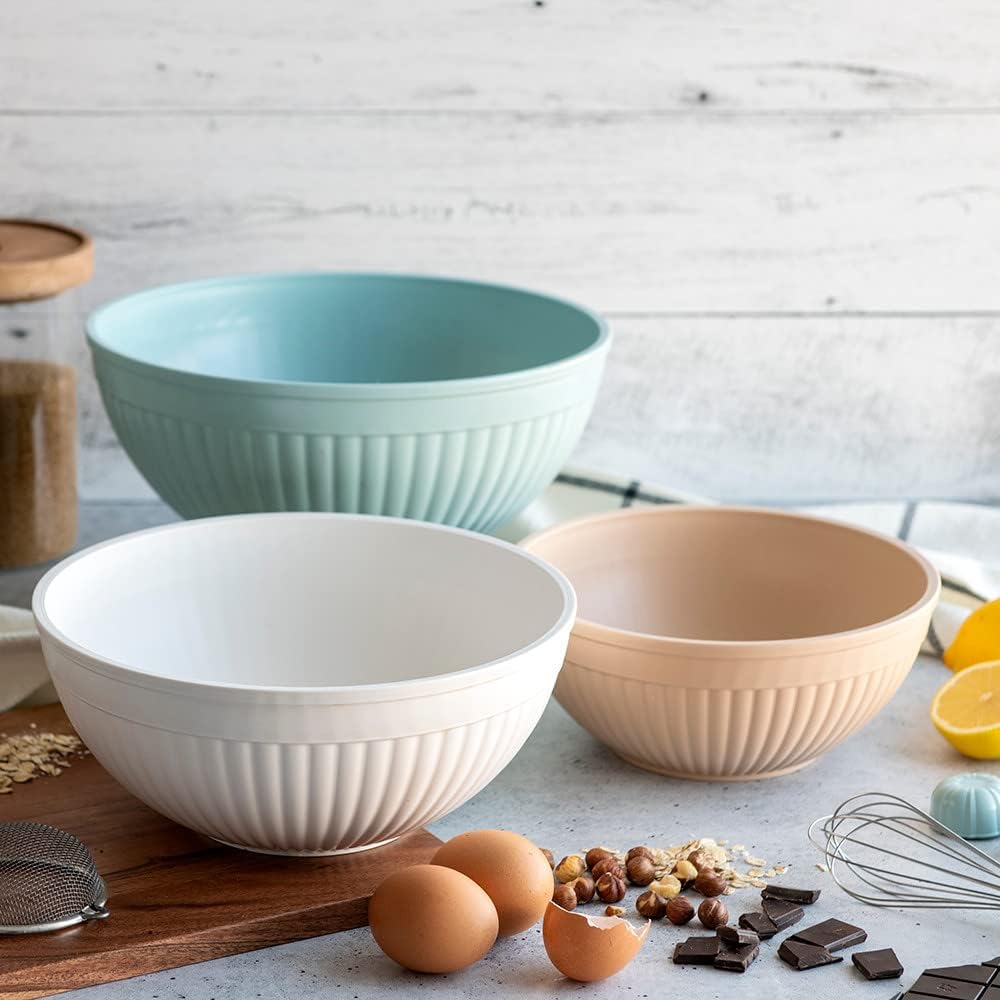 Nordic Ware Mini Prep and Serve Mixing Bowls Set, 4-Piece, Earth-Tones