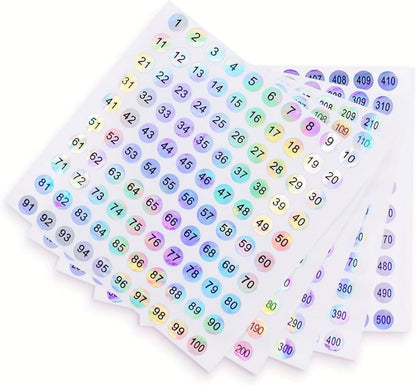 100-Pack Removable Freezer Labels, Waterproof Food Storage Stickers for Date & Contents Marking - Colors A