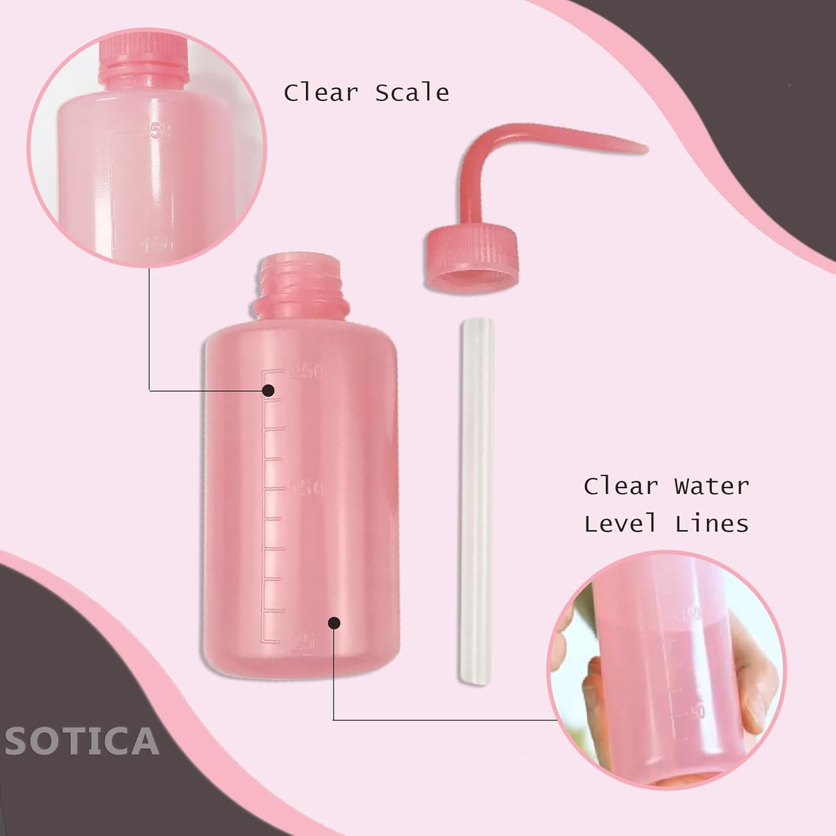 2PCS Squeeze Bottles - 500ml Tattoo Bottles Squirt Bottle