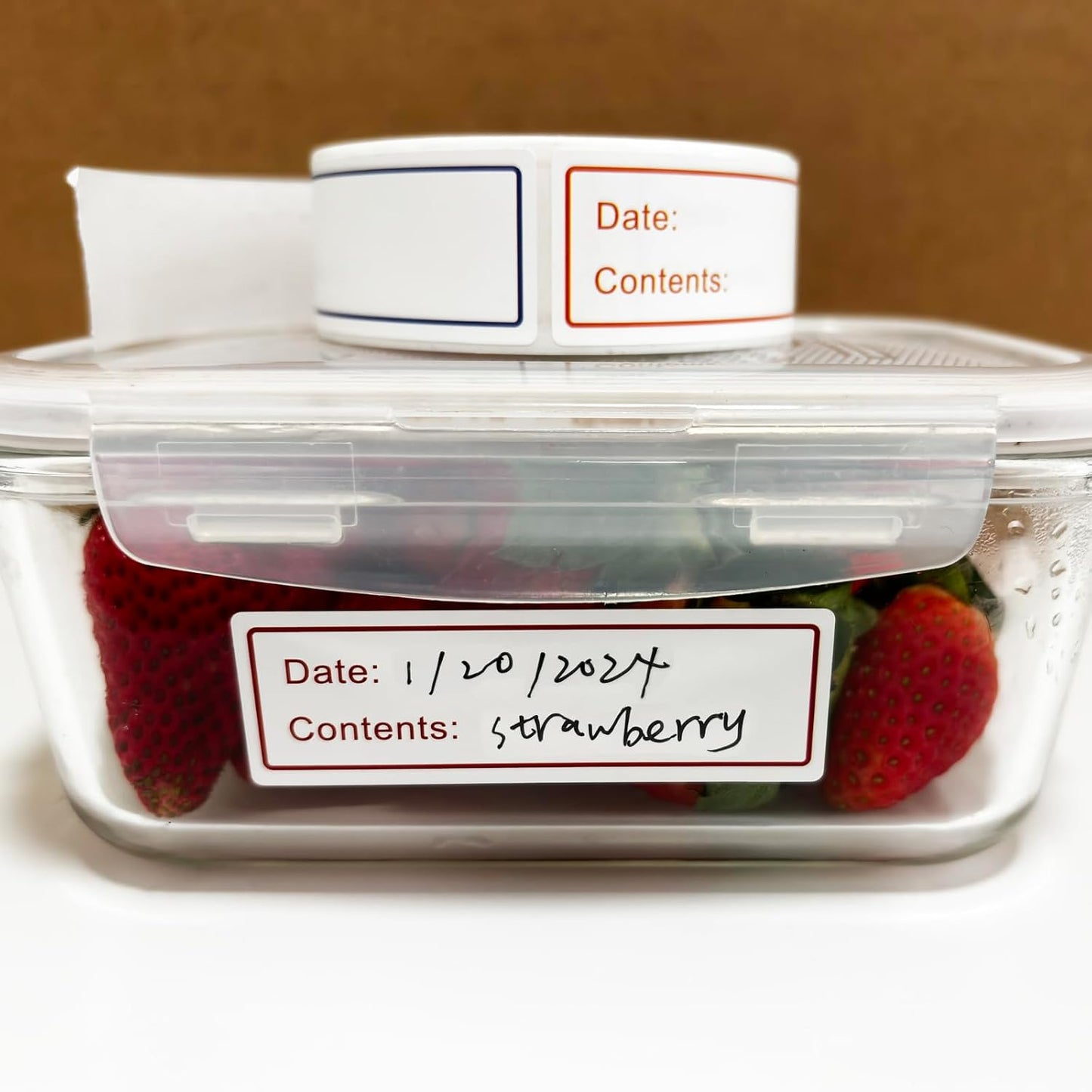300pcs Removable Freezer Labels, 1 x 2 Inch Food Labels to Write on Food Storage Stickers Date Label, Waterproof Oil Resistant Canning Labels Jar Labels Freezer Paper Label, Clean Leaves No Residue